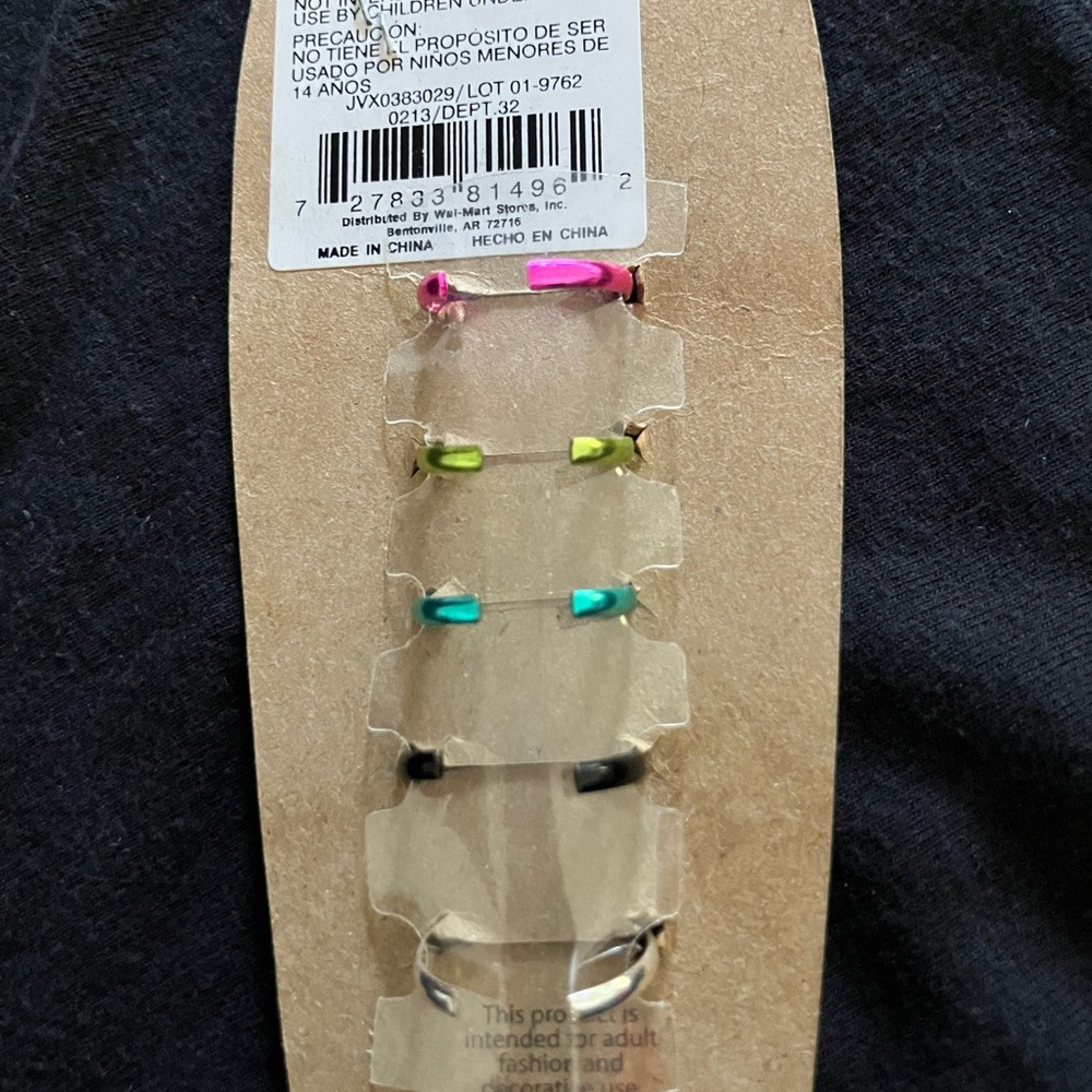 OP Vibrant Adjustable Toe Rings Set - Picture 2 of 4